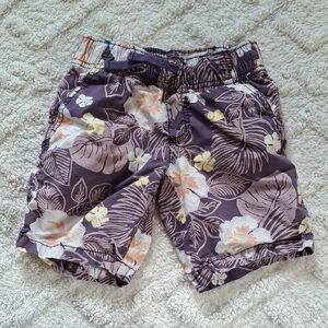GYMBOREE Purple Tropical Floral Shorts/4